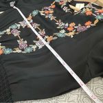 Maeve NEW! Anthropologie Anfisa Embroidered Tunic Dress Black Multi Size 0 Photo 7