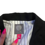 Vince Camuto ‎ Women's Black Wool Blazer Size 6 Business One-Button Notch Lapel Photo 2