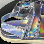 Madden Girl Silver Sandals with Holographic Finish Photo 2