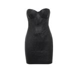 House Of CB Eevi Mini Dress, Black Sparkle, XS Photo 4
