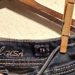 L.A. Idol Dark Blue Bootcut Jeans Embellished Flap Pockets Faux Jewel Women’s 11 Size 33 Photo 4