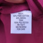 Elle NWT  Pima Cotton Longsleeve Shirt with Pleated Neckline Photo 10