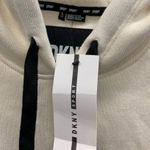 DKNY | NWT Ecru Fleece Hoodie Size Large Photo 3