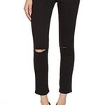 HALE Women's Joyce Sculpted High Rise
Skinny Crop Jean 28 Black Destroyed NWT Photo 0