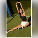 Free People  Happiness Runs Long Crop Tank Washed Black M/L Photo 2