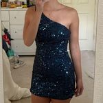 Nordstrom Blue one sleeve dress  Photo 0