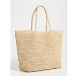 Hat Attack Jane Tote Bag in Natural New Womens Straw Handbag Purse Tan Photo 0