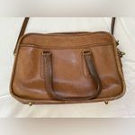 Coach Vintage  NY 3627 Distressed Leather Skinny Flight Bag Tan Photo 5