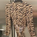 Reformation 💕💕 Maurita Dress ~ Raja Tiger Print Brown Black Animal Print Size 0 Photo 12