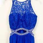 Sparkly Blue Prom Dress Size 6 Photo 2