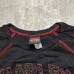 Harley Davidson Y2k Skull Graphic Black & Red Shirt Photo 3
