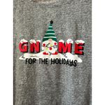 secret treasures Womens Long Sleeve GNOME For The Holidays Christmas Graphic Photo 4