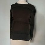 41Hawthorn Olive Army Green Longsleeve Ribbed Eyelet Top Size S Photo 9