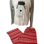 Wondershop pajama set Papa Bear christmas size large Red Photo 2