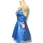 B Darlin B.Darlin Fit & Flare Mini Dress Sky Blue 7/8 Photo 2