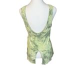 Free People Green Tie Dye Crochet Accent Tank Large Boho Hippie Festival READ Photo 3