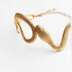 ZARA New!  Snake Choker Golden Photo 4