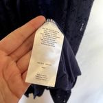 Motherhood navy blue lace dress midi women's size M nylon summer lightweight Photo 4