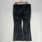 Wild Fable  Black Faux Leather Low Rise Flare Pants Size 14 Photo 5