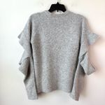 Endless Rose Endless‎ Rose Ruffled Cut Out Sleeve Sweater Grey M Photo 6