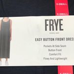 Frye Black Button Front Maxi Dress Women's XS Cotton Rayon Blend Jersey Knit NEW Photo 7