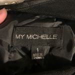 My Michelle Gold And Black Prom Dress Photo 5