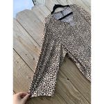 Cathy Daniels  Shirt Womens XL Leopard Print Metal Accent on Neckline 3/4‎ Sleeve Photo 2