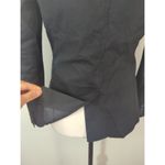 Theory  Black Cotton Blend Single Breasted One Button Blazer Corporate Women's 6 Photo 5