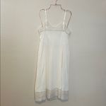 Vanity Fair Vintage  cream dress slip with floral lace‎ trim size Large Photo 6