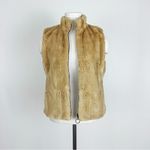 Loft Faux Fur Vest in Beige | Size S Photo 8
