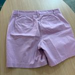 Talbots  Relaxed Chino Shorts 8 Lavender Purple Cotton Blend Pockets Zip Fly Photo 2
