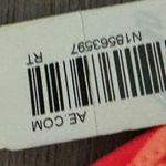 Aerie New AE Bikini Top Womens Sz L Neon Peach Ruffle Longline Swimsuit Photo 6