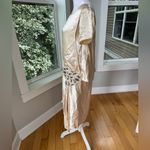 Antique 20s 30s Ivory Silk Bugle Bead Pearl Beaded Flapper Drop Waist Dress XS S White Photo 4