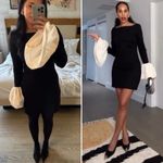 STAUD NWT  Hawthorne Dress Black & Ivory Size Small Photo 10