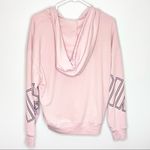PINK - Victoria's Secret PINK VICTORIA’S SECRET Light Baby Pink Full Zip Hoodie Hooded Jacket Small Photo 13