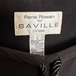 Rena Rowan Vintage 80s for Saville Black Shift Dress Rope Detail Sz 8 Photo 6