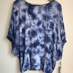 Calvin Klein New Tie dye bat sleeve Top Blouse Photo 0