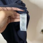 Michael Stars NEW!  Opaline Ultra Rib Ruched Midi Dress Admiral navy blue Medium Photo 4