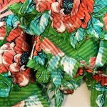 TRELISE COOPER Applique Yourself SKIRT Kelly Green Poppy Print Fairycore Fun Size 8 Photo 10