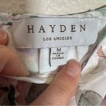 Hayden  White Pink Floral Midi Dress Womens M Ruffled Coquette Cottage Core Photo 9