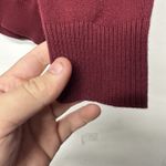 Lands' End Lands’ End Women’s Petite Medium Burgundy V-Neck Sweater Long Sleeve Photo 6