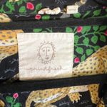 Printfresh Leopard Botanical Button Down Pajama Shirt Women's Size M animal Photo 3