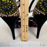 Betsey Johnson BETSEYVILLE by  5 inch‎ Black Stiletto Heels Peep Toe Shoes Sz 8.5 Photo 5