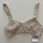 ZARA NWOT  100% cotton crochet bra top, size Small Photo 1