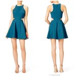 Elizabeth and James Emorie Cutout Halter Mini Dress Fit & Flare Teal Green Size 0 Photo 3