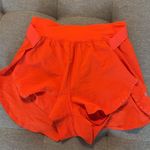 Lululemon  Fast and Free Shorts 3" Orange Photo 1
