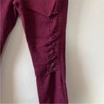 frame denim  Le Skinny pants size 27 distressed purple Photo 3