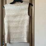 Dress Barn  Beige Pleated top medium Photo 6