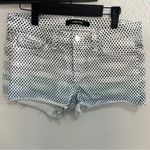 J Brand Cut Off Ombre Dot Frayed Hem Denim Cut Off Shorts 26 Photo 4