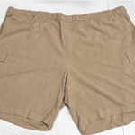 Susan Graver  Pure Womens Pull On Shorts Size 4XP Rayon Linen Blend A501390 Pocke Photo 0